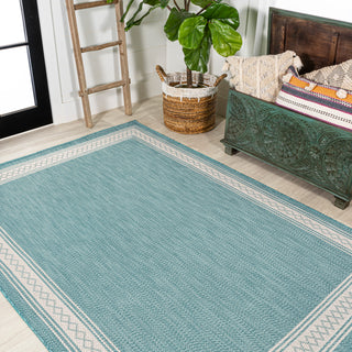 Kristine Classic Diamond Border Indoor/outdoor Area Rug