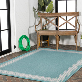 Kristine Classic Diamond Border Indoor/outdoor Area Rug