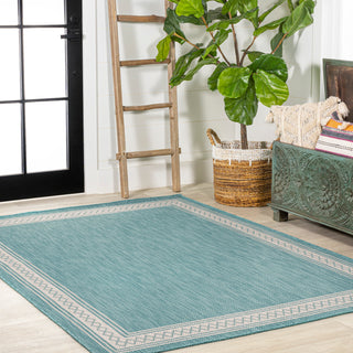 Kristine Classic Diamond Border Indoor/outdoor Area Rug