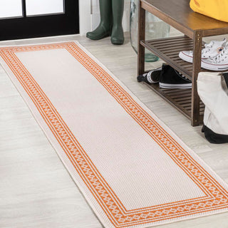 Kristine Classic Diamond Border Indoor/outdoor Area Rug