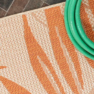 Angie Tropical Palm Leaf Indoor/outdoor Area Rug