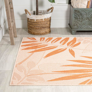 Angie Tropical Palm Leaf Indoor/outdoor Area Rug