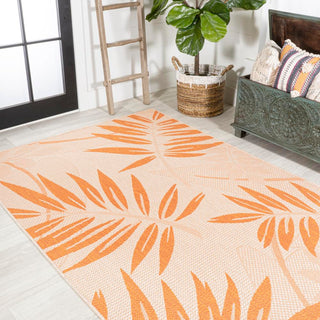 Angie Tropical Palm Leaf Indoor/outdoor Area Rug