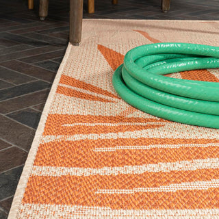 Angie Tropical Palm Leaf Indoor/outdoor Area Rug