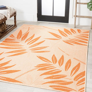 Angie Tropical Palm Leaf Indoor/outdoor Area Rug