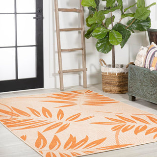 Angie Tropical Palm Leaf Indoor/outdoor Area Rug