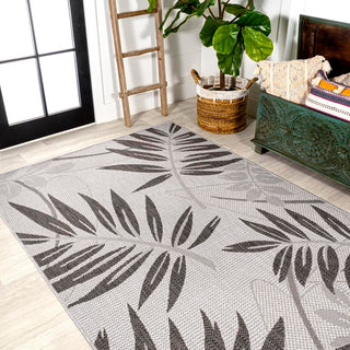 Angie Tropical Palm Leaf Indoor/outdoor Area Rug