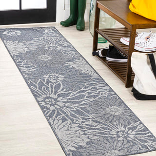 Cain Modern All-over Floral Indoor/outdoor Area Rug