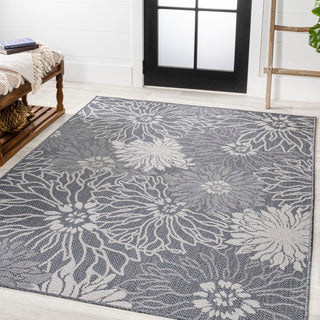 Cain Modern All-over Floral Indoor/outdoor Area Rug