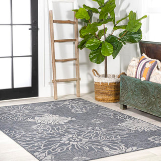 Cain Modern All-over Floral Indoor/outdoor Area Rug