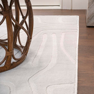 Nourison Modern Scandinavian Graphic Lines High-Low Area Rug