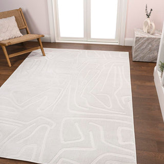 Nourison Modern Scandinavian Graphic Lines High-Low Area Rug