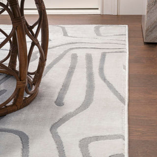 Nourison Modern Scandinavian Graphic Lines High-Low Area Rug