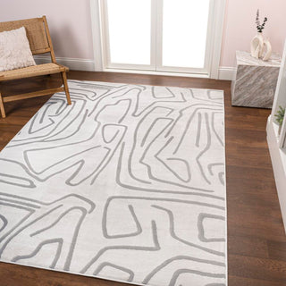 Nourison Modern Scandinavian Graphic Lines High-Low Area Rug