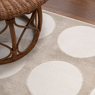 Loloi Modern Geometric Circle Dot High-Low Area Rug