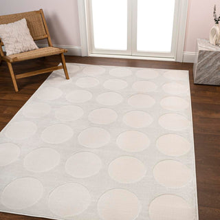 Loloi Modern Geometric Circle Dot High-Low Area Rug