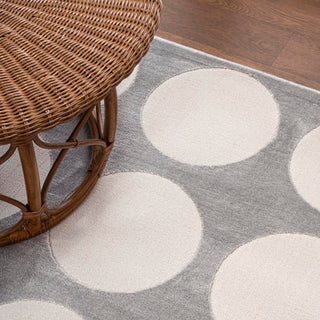 Loloi Modern Geometric Circle Dot High-Low Area Rug