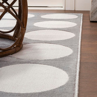 Loloi Modern Geometric Circle Dot High-Low Area Rug