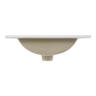 Ceramic 3-Hole 20 in. W x 18.25 in. D Classic Contemporary Rectangular Ceramic Single Sink Basin Vanity Top