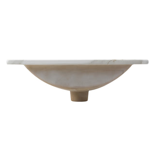 Ceramic Rectangular Ceramic Single Sink Basin Vanity Top