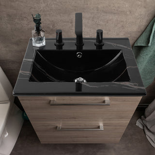 Ceramic Rectangular Ceramic Single Sink Basin Vanity Top