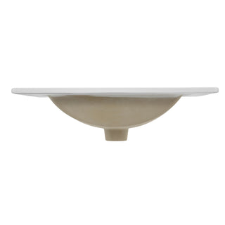 Ceramic Rectangular Ceramic Single Sink Basin Vanity Top