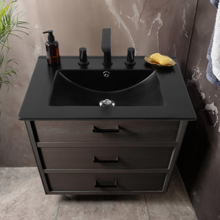 Ceramic Rectangular Ceramic Single Sink Basin Vanity Top