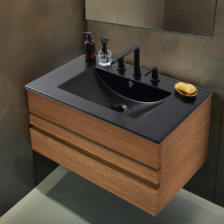 Ceramic Rectangular Ceramic Single Sink Basin Vanity Top