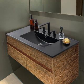 Ceramic Rectangular Ceramic Single Sink Basin Vanity Top