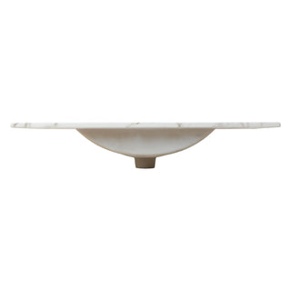 Ceramic Rectangular Ceramic Single Sink Basin Vanity Top