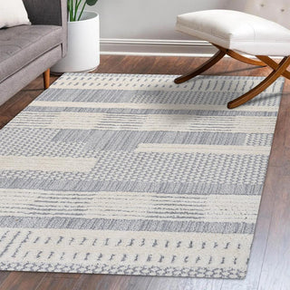 Keely Geometric High-low Area Rug