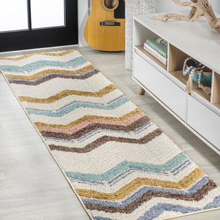 Rafter Chevron High-low Area Rug