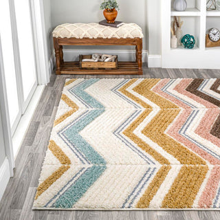 Rafter Chevron High-low Area Rug