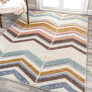 Rafter Chevron High-low Area Rug