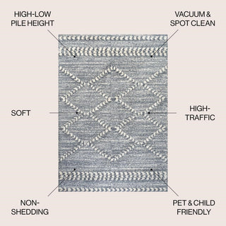 Dossi Moroccan Trellis High-low Area Rug