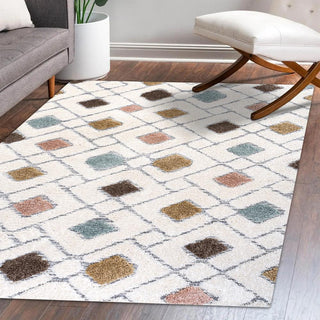 Ludwig Retro Trellis High-low Area Rug