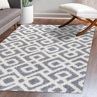 Ludwig Retro Trellis High-low Area Rug