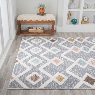 Shalon Trellis High-low Area Rug