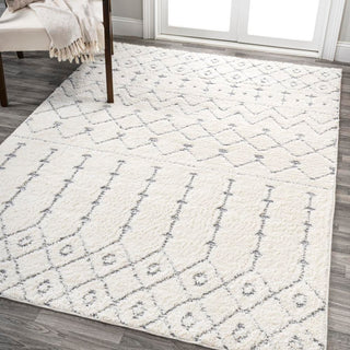 Zizi Moroccan Trellis Plush Carved Area Rug