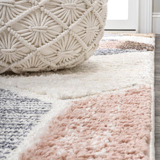 Fiori Geometric Scandi Colorblock Carved Area Rug