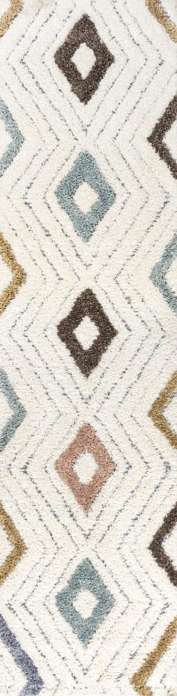 Maira Diamond Tribal High-low Area Rug