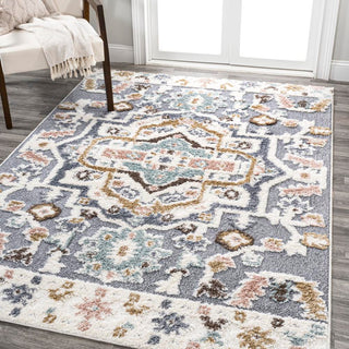 Rayna Persian Medallion High-low Area Rug