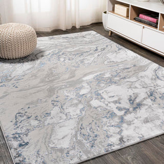 Batura Swirl Marbled Abstract Area Rug