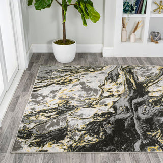 Batura Swirl Marbled Abstract Area Rug