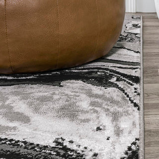 Batura Swirl Marbled Abstract Area Rug