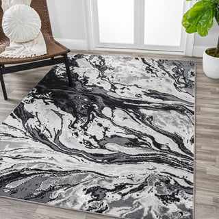 Batura Swirl Marbled Abstract Area Rug