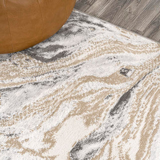 Batura Swirl Marbled Abstract Area Rug