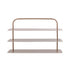 Coffe Minimalist 24.5 9-Pair 3-Tier Iron Thin Flat Plate Shoe Rack