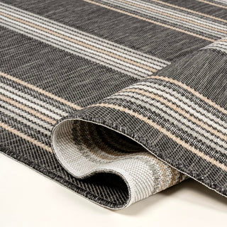 Always Classic Nautical Mitre Stripe Reversible Machine-Washable Indoor/Outdoor Area Rug