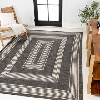 Always Classic Nautical Mitre Stripe Reversible Machine-Washable Indoor/Outdoor Area Rug